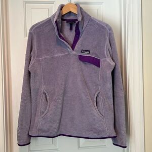 Patagonia Women’s Re-Tool Snap T Fleece Pullover Lilac